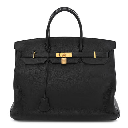 Hermes Togo Birkin 40 Black 1 of 13