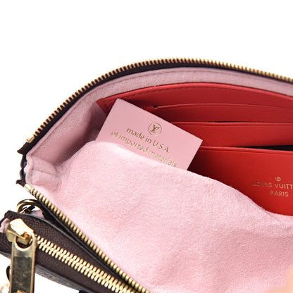 Louis Vuitton Monogram Blooming Flowers Double Zip Pochette 8 of 12
