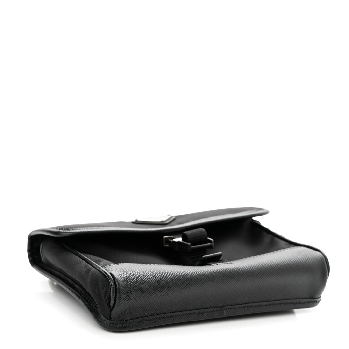 Re-Nylon Saffiano Smartphone Case Crossbody Black
