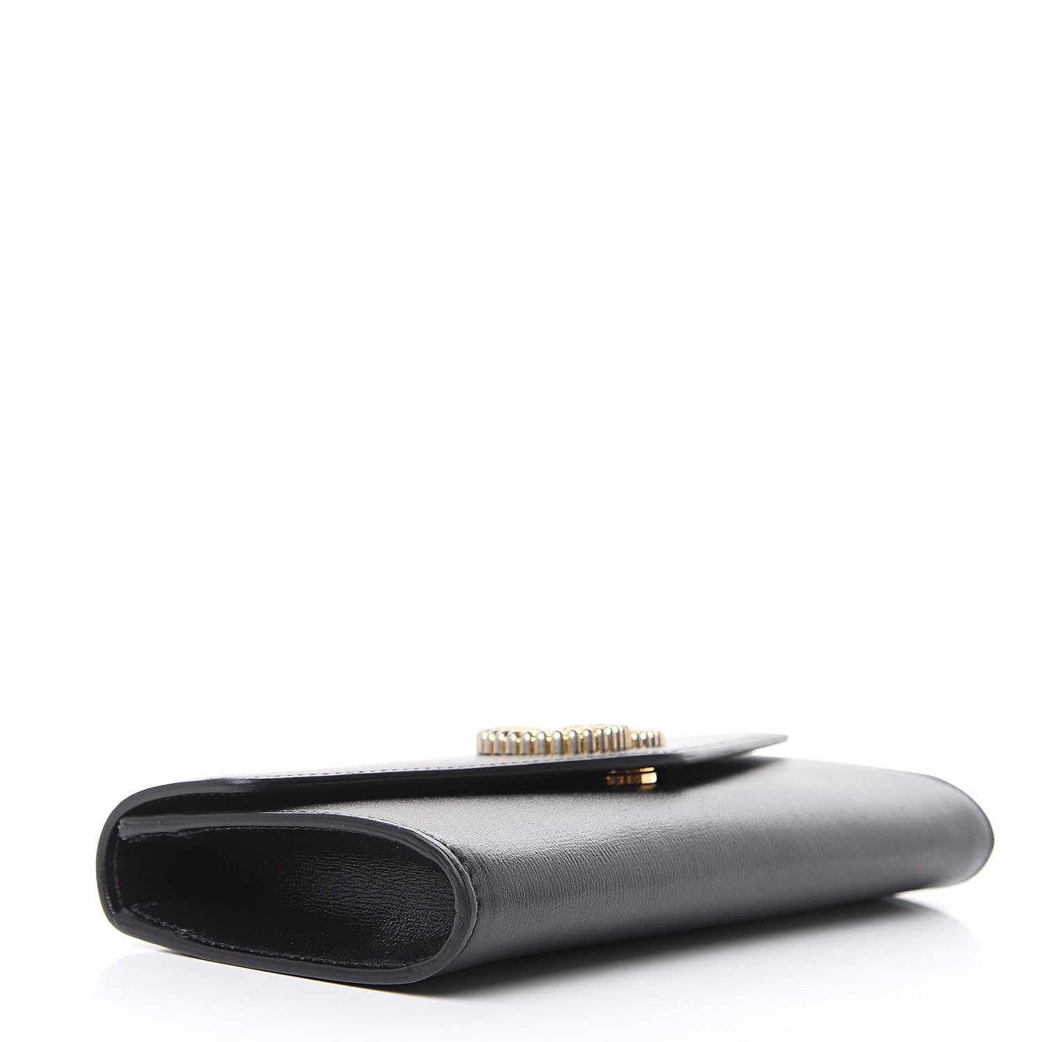 Gucci Calfskin Torchon GG Broadway Envelope Clutch Black 4 of 8