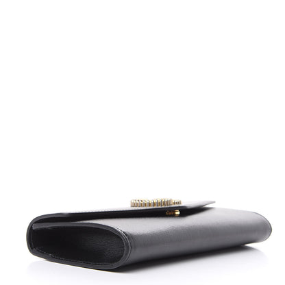 Gucci Calfskin Torchon GG Broadway Envelope Clutch Black 4 of 8