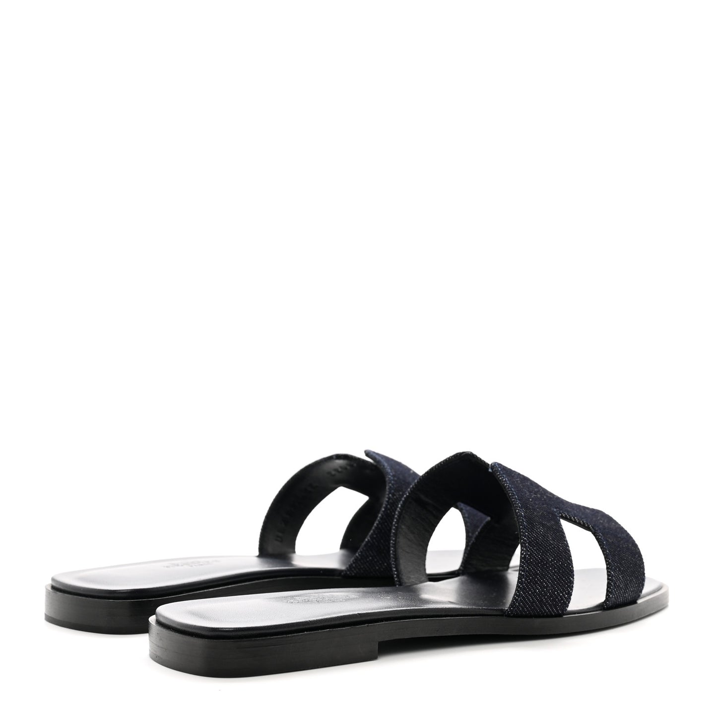 Denim Canvas Oran Sandals 37 Bleu Brut