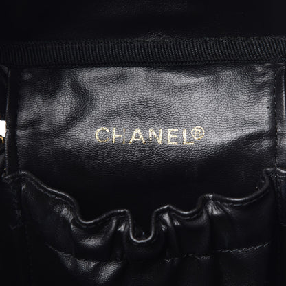 Chanel Lambskin Vanity Cosmetic Case Black 6 of 14