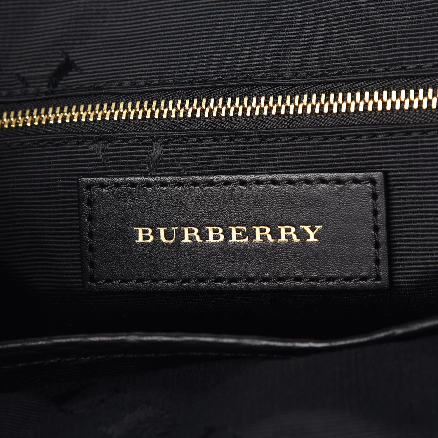 Burberry Heritage Grain Check Embossed Medium Dewsbury Tote Black 6 of 8