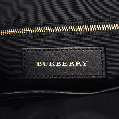 Burberry Heritage Grain Check Embossed Medium Dewsbury Tote Black 6 of 8