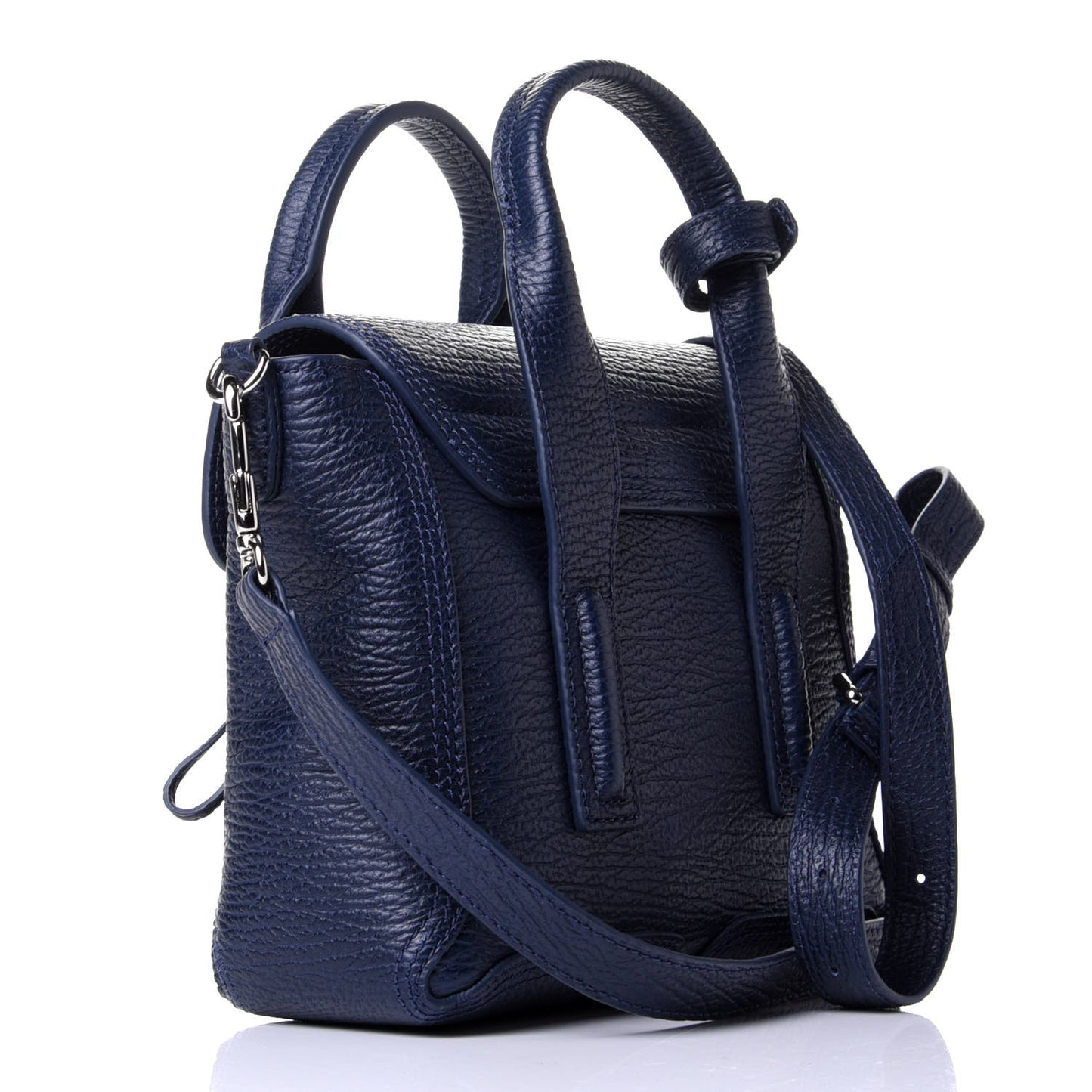 Textured Calfskin Mini Pashli Satchel Ink