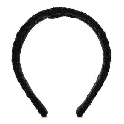 Chanel Tweed Headband Black 1 of 5