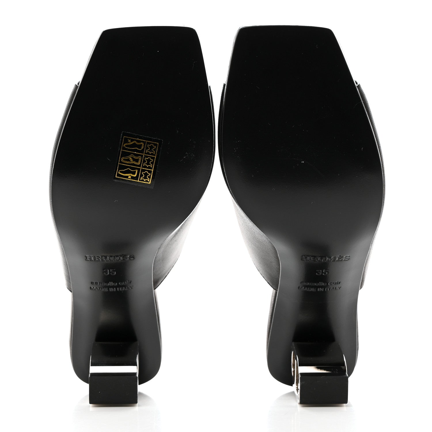 Hermes Nappa Iconique 60 Sandals 35 Black 5 of 9