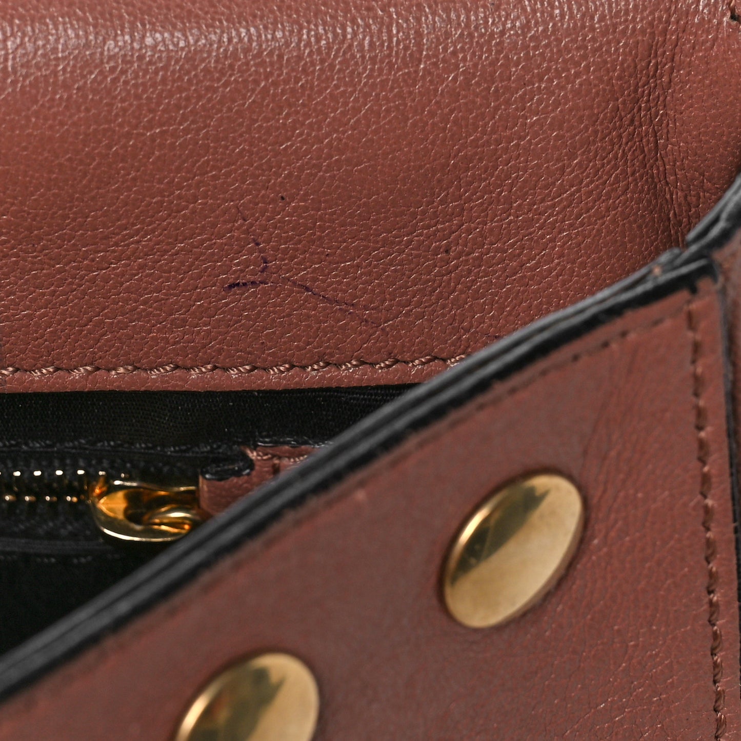 Goatskin Grommet Gotham Eyelet Shoulder Bag Beige