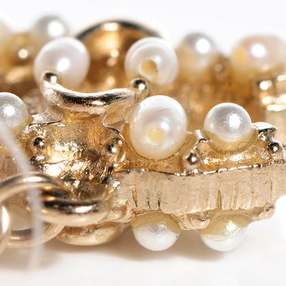 Chanel Pearl CC Maharaja Dangle Earrings Gold 4 of 6