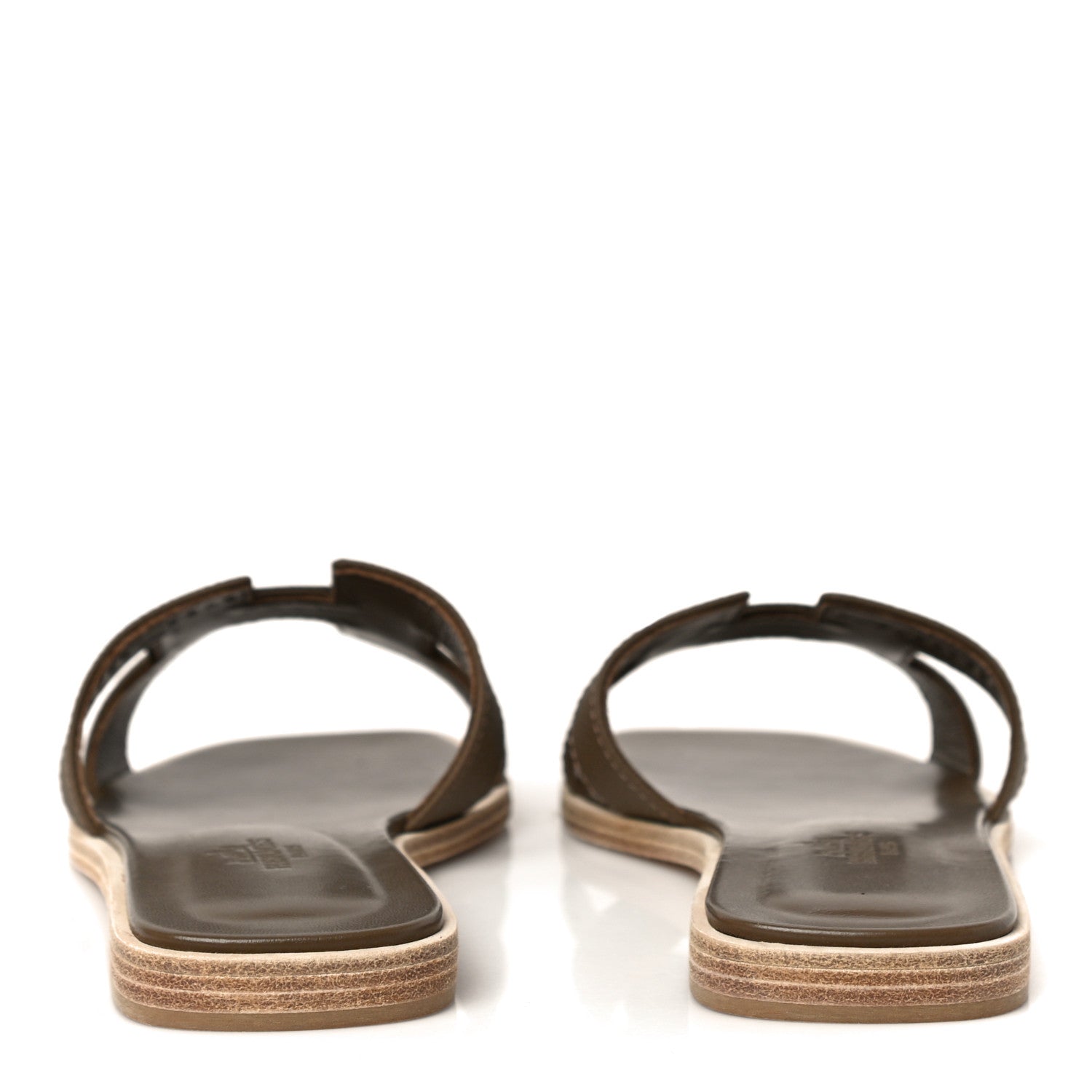 Hermes Epsom Oran Sandals 36 Etoupe 6 of 11