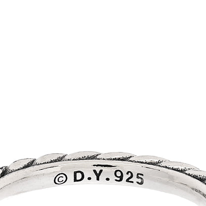 David Yurman Sterling Silver Cable Classics Band Ring 53 6.25 4 of 4