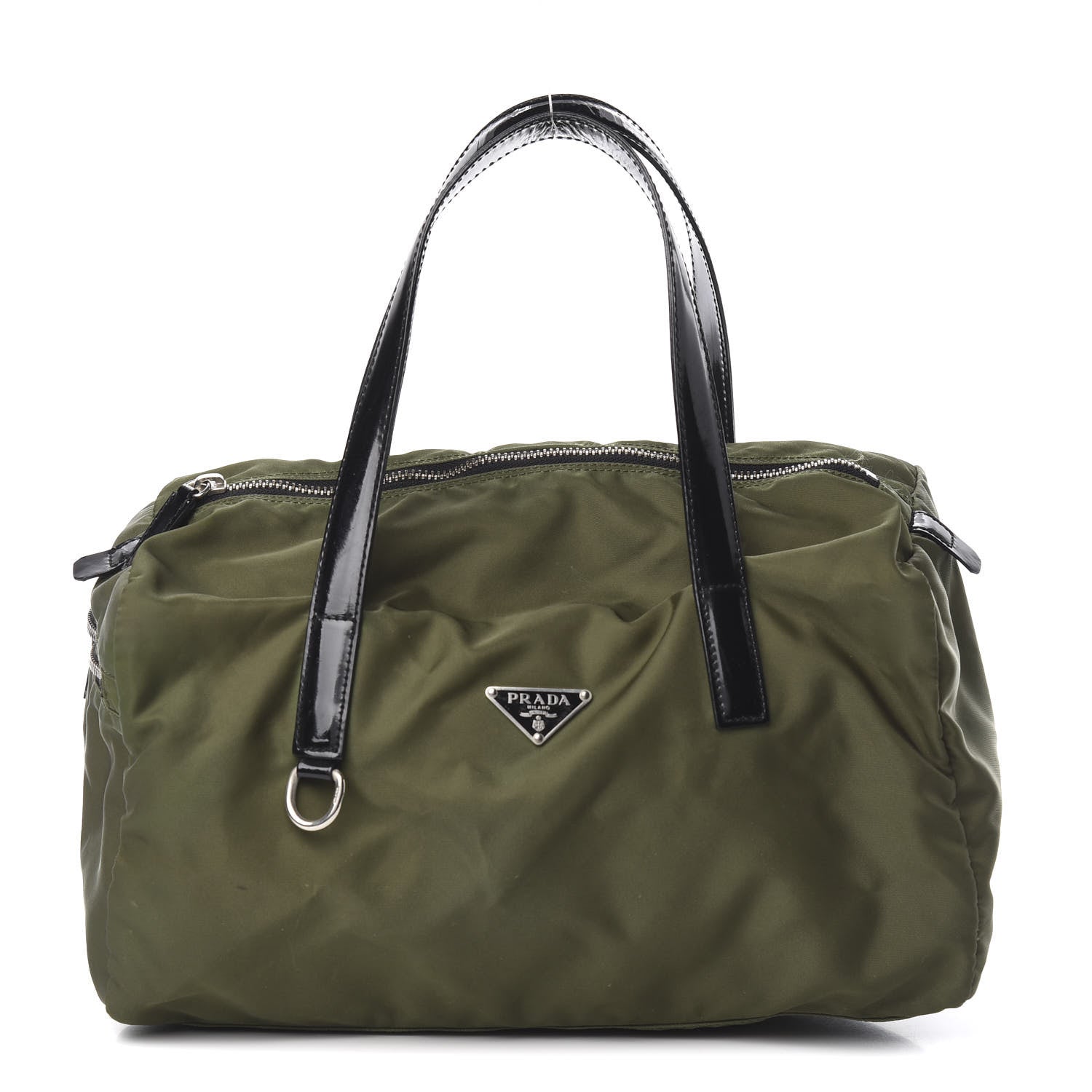 Prada Tessuto Nylon Duffel Loden 1 of 9