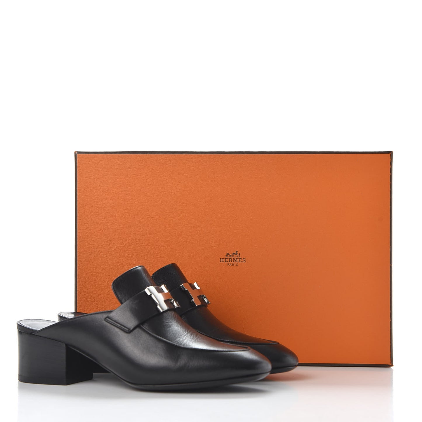 Goatskin Paradis Mules 35 Black