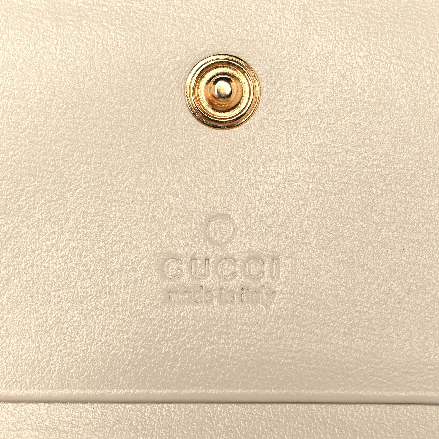 Gucci Boarded Plutone Calfskin Horsebit 1955 Card Case Wallet Mystic White 6 of 9