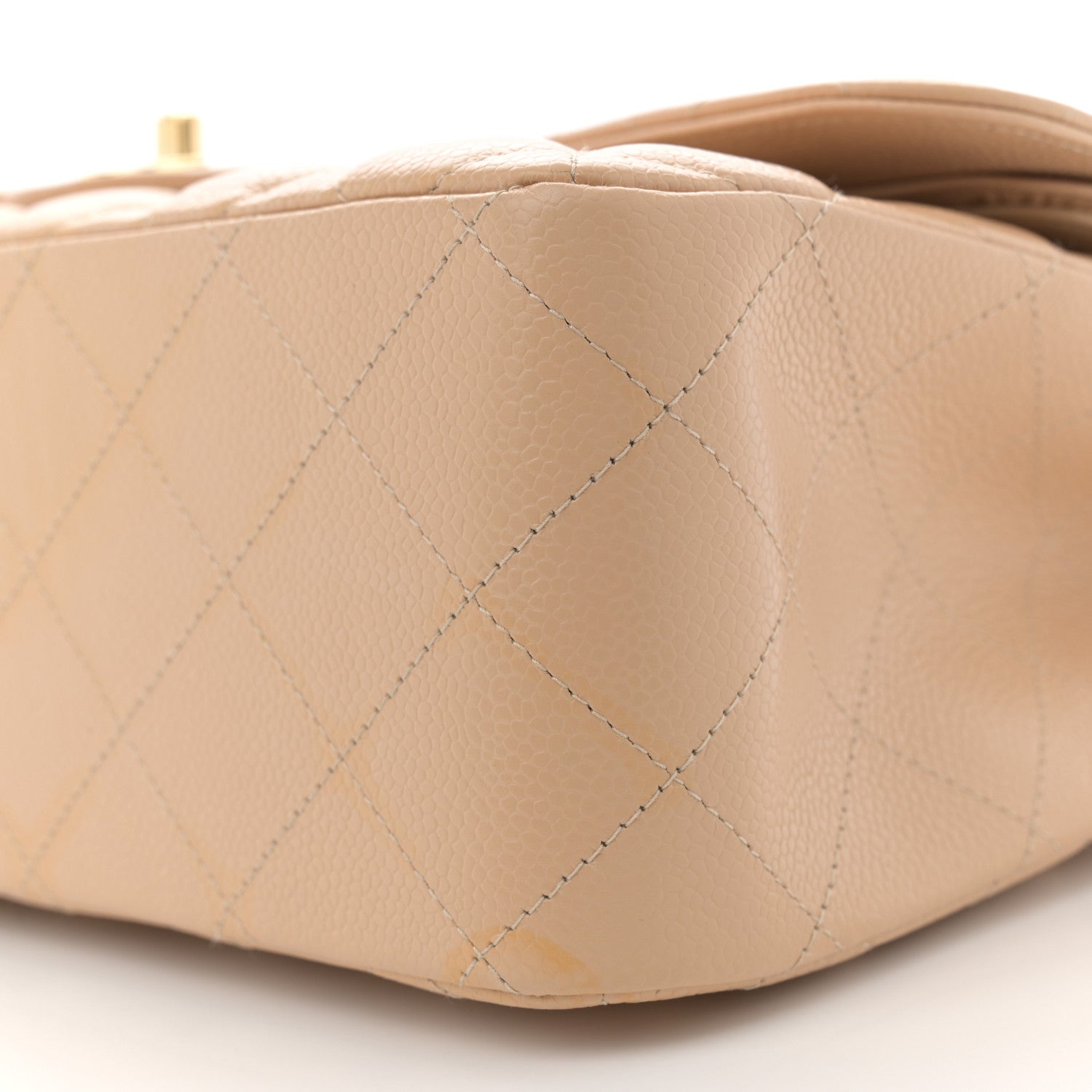 Chanel Caviar Quilted Jumbo Double Flap Beige Clair 10 of 12