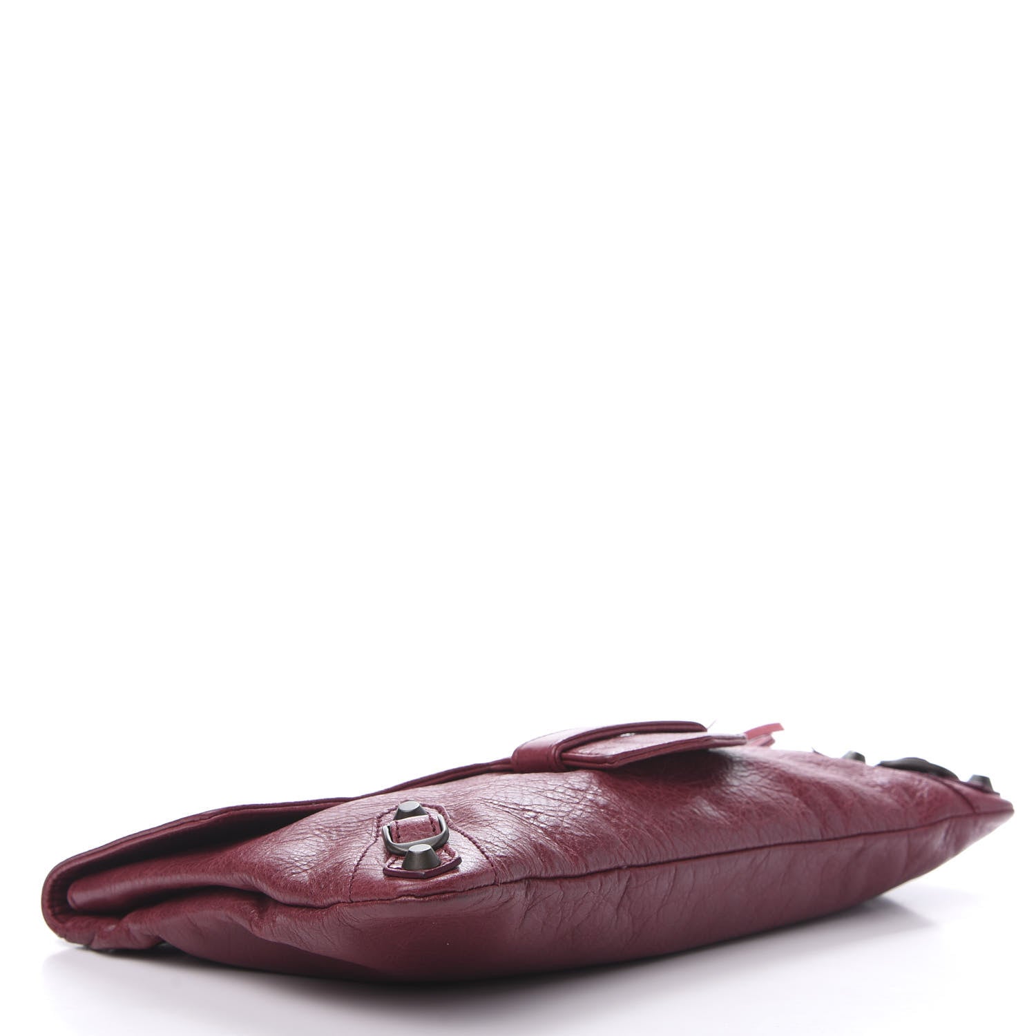 Balenciaga Agneau Classic Hardware City Clutch Cassis 4 of 10