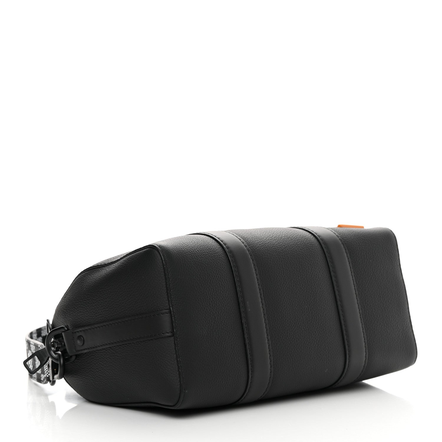 Louis Vuitton Calfskin Damier Distorted City Keepall Black 4 of 10