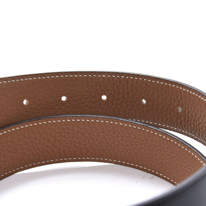 Hermes Box Togo 32mm H Belt 80 Black Gold 4 of 6