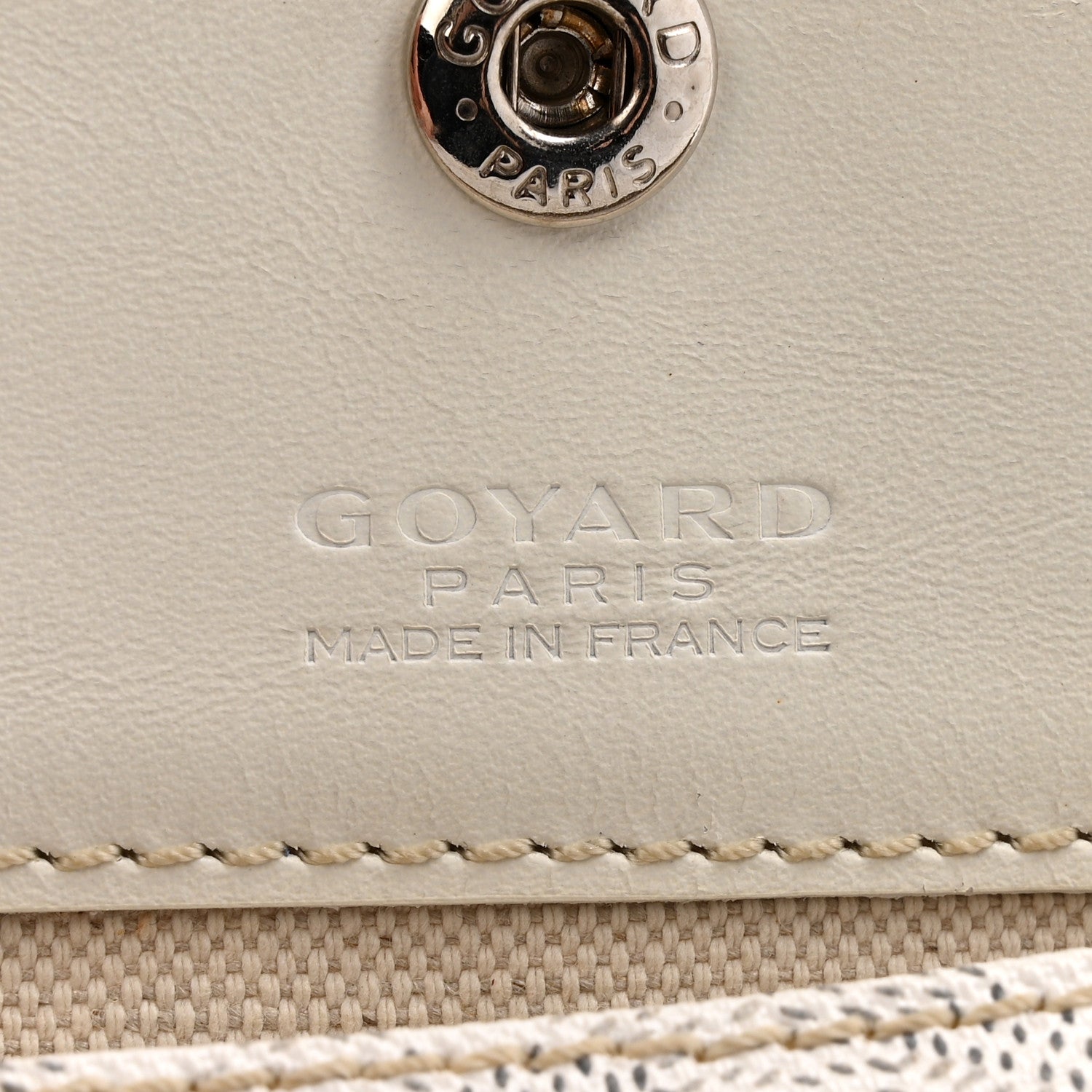 Goyard Goyardine Pouch White 6 of 8