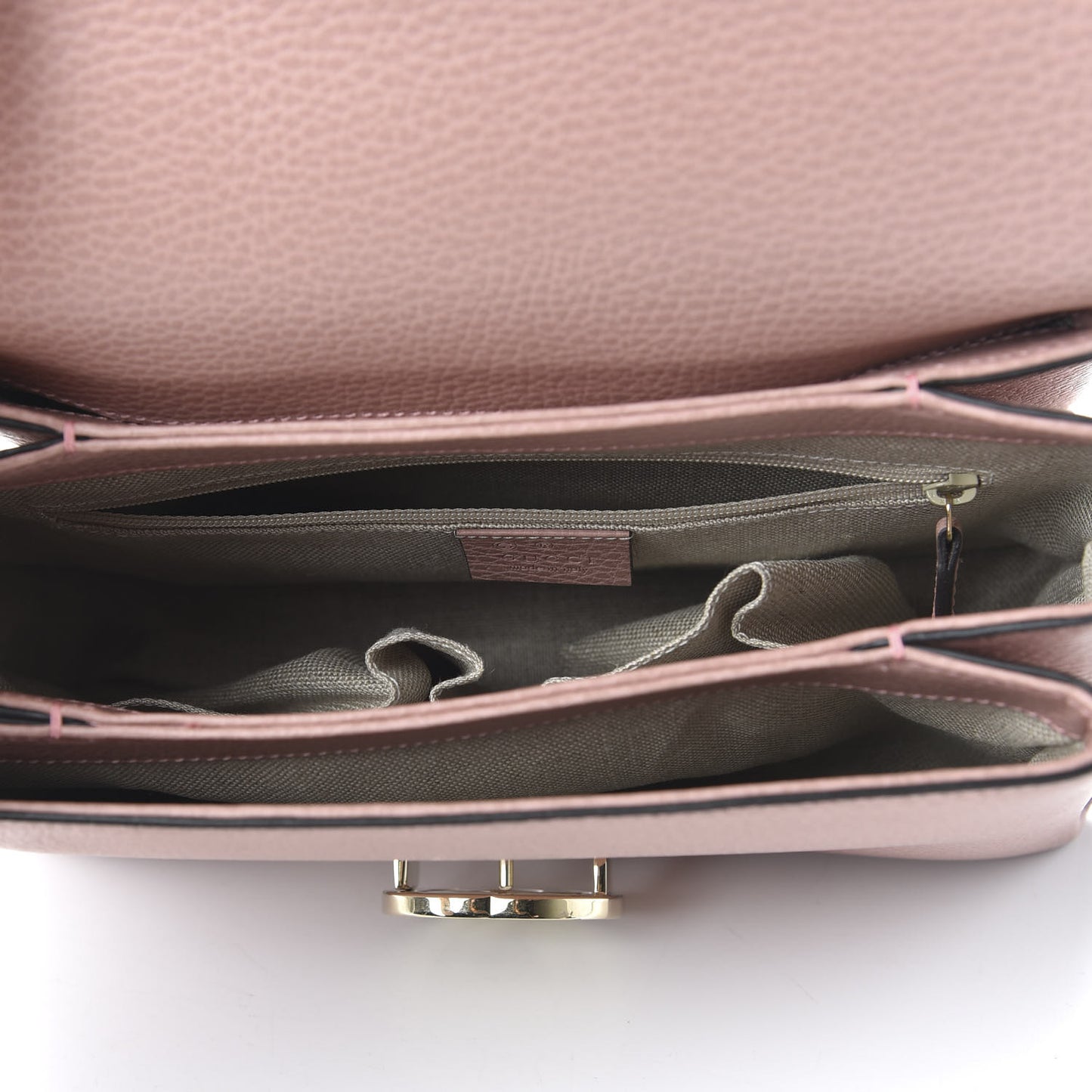 Dollar Calfskin Interlocking G Top Handle Shoulder Bag Soft Pink