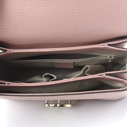 Gucci Dollar Calfskin Interlocking G Top Handle Shoulder Bag Soft Pink 5 of 10