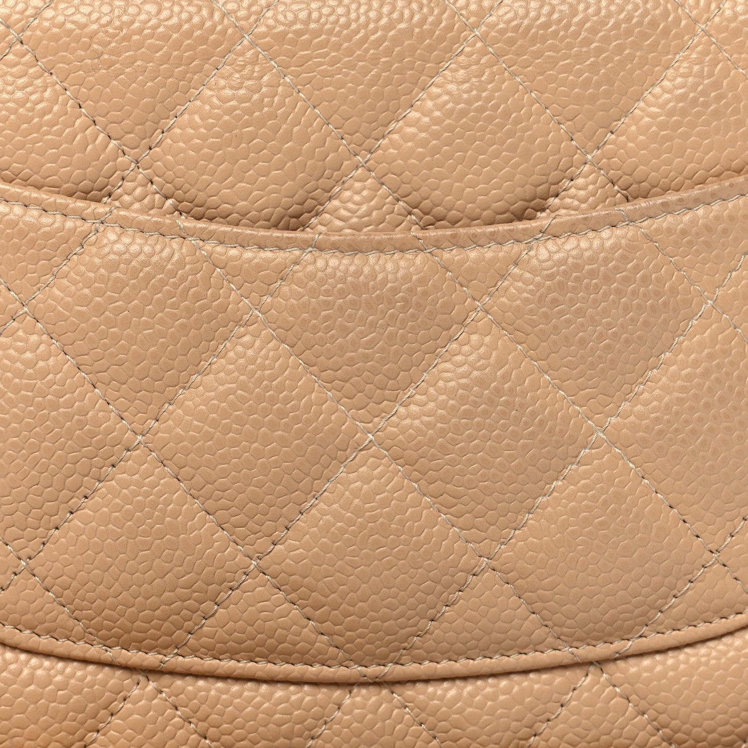 Chanel Caviar Quilted Wallet On Chain WOC Beige 12 of 12