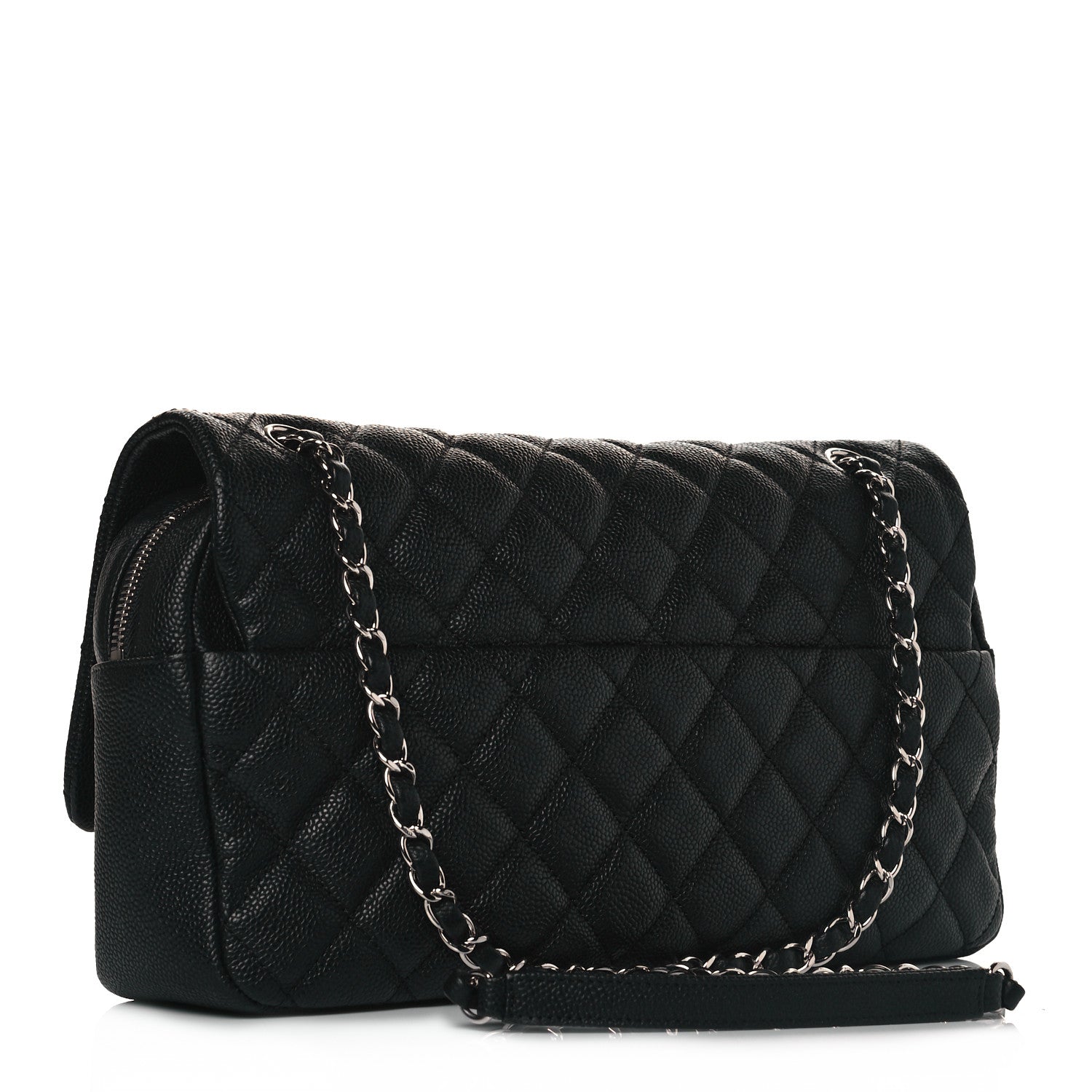Chanel Caviar Quilted Jumbo Easy Flap Black 3 of 10