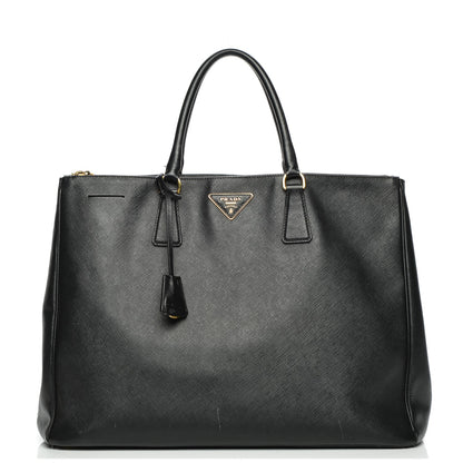 Prada Saffiano Lux Extra Large Galleria Double Zip Tote Black 1 of 13