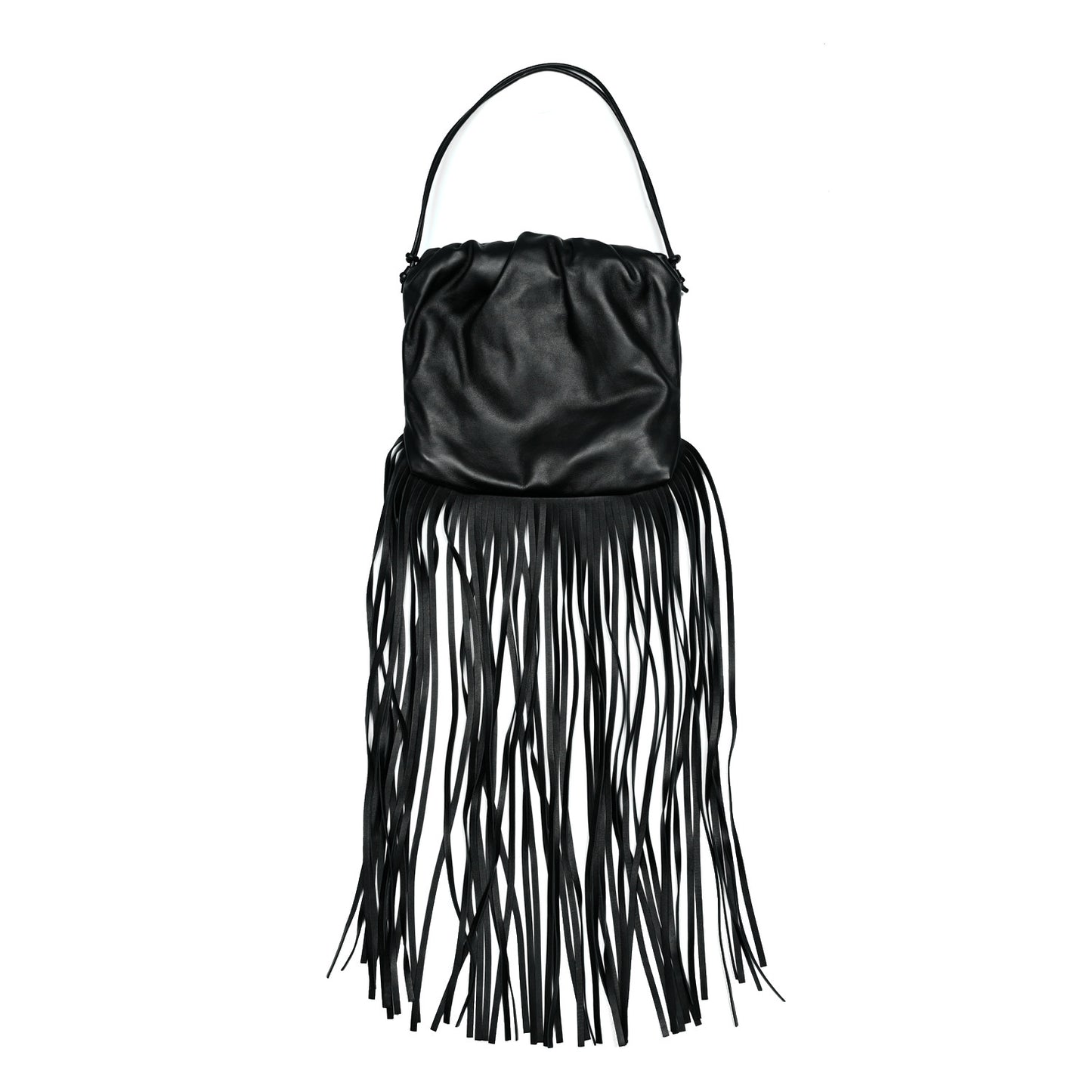 Nappa The Fringe Pouch Shoulder Bag Black