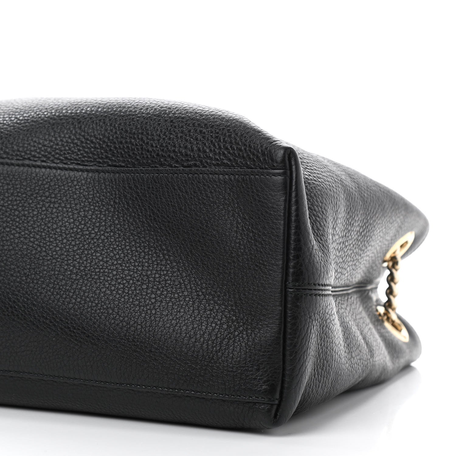 Gucci Pebbled Calfskin Medium Soho Chain Shoulder Bag Black 10 of 10