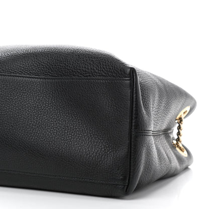 Gucci Pebbled Calfskin Medium Soho Chain Shoulder Bag Black 10 of 10