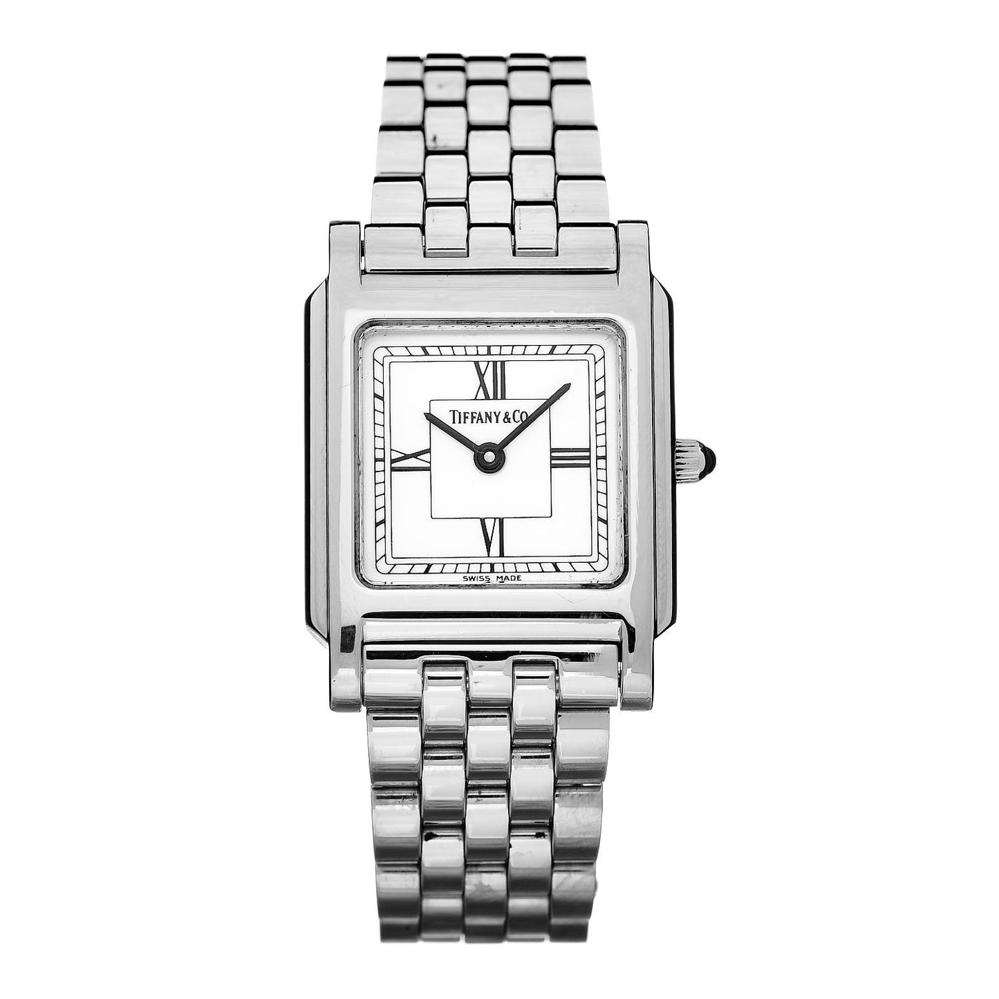 Stainless Steel 24mm Classic Square Quartz Watch