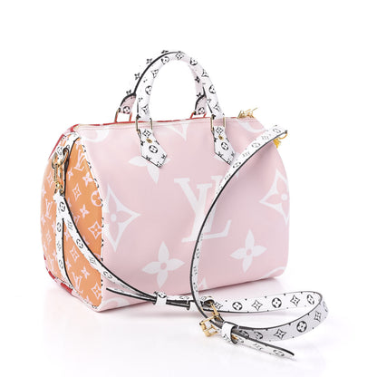 Louis Vuitton Monogram Giant Speedy Bandouliere 30 Rouge 2 of 8