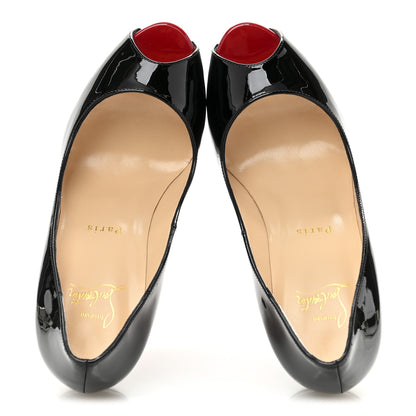 Christian Louboutin Patent New Very Prive 120 Pumps 38 Black 5 of 9