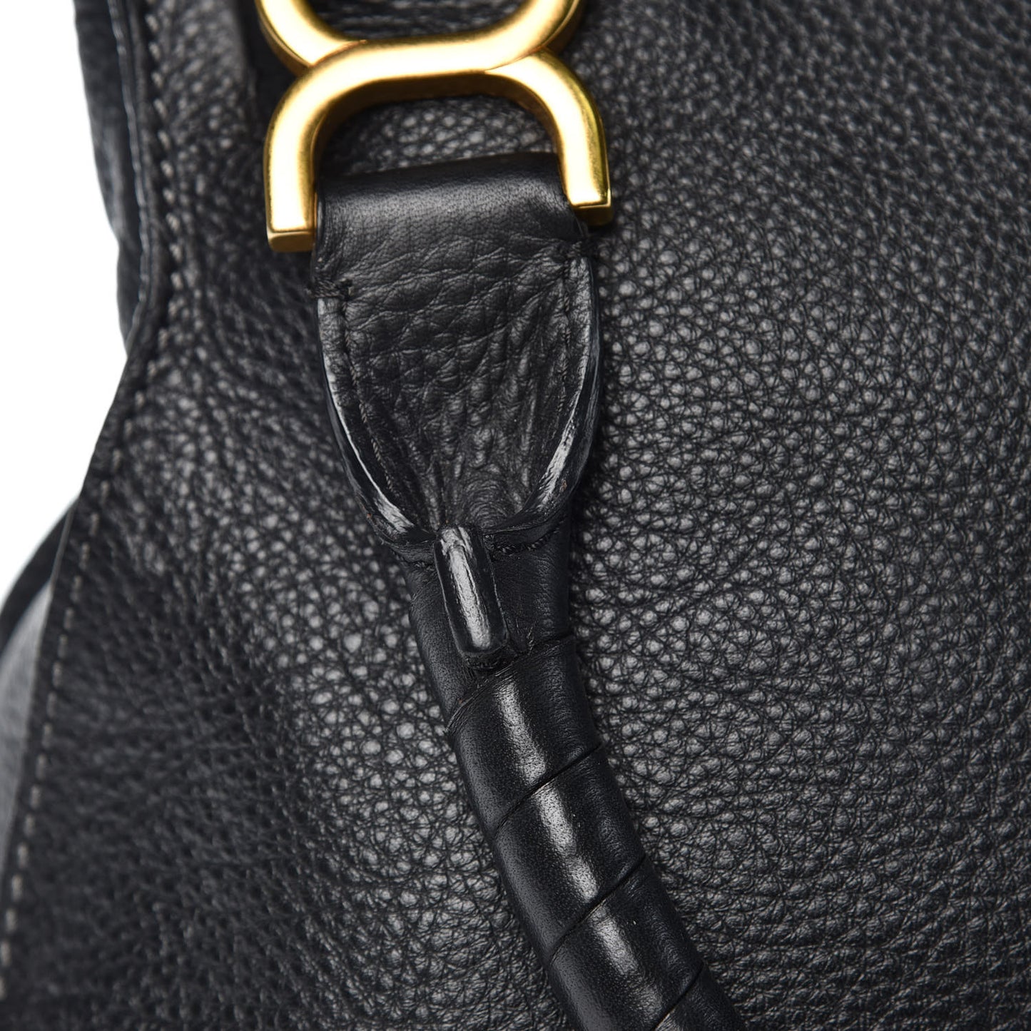 Calfskin Medium Marcie Satchel Black