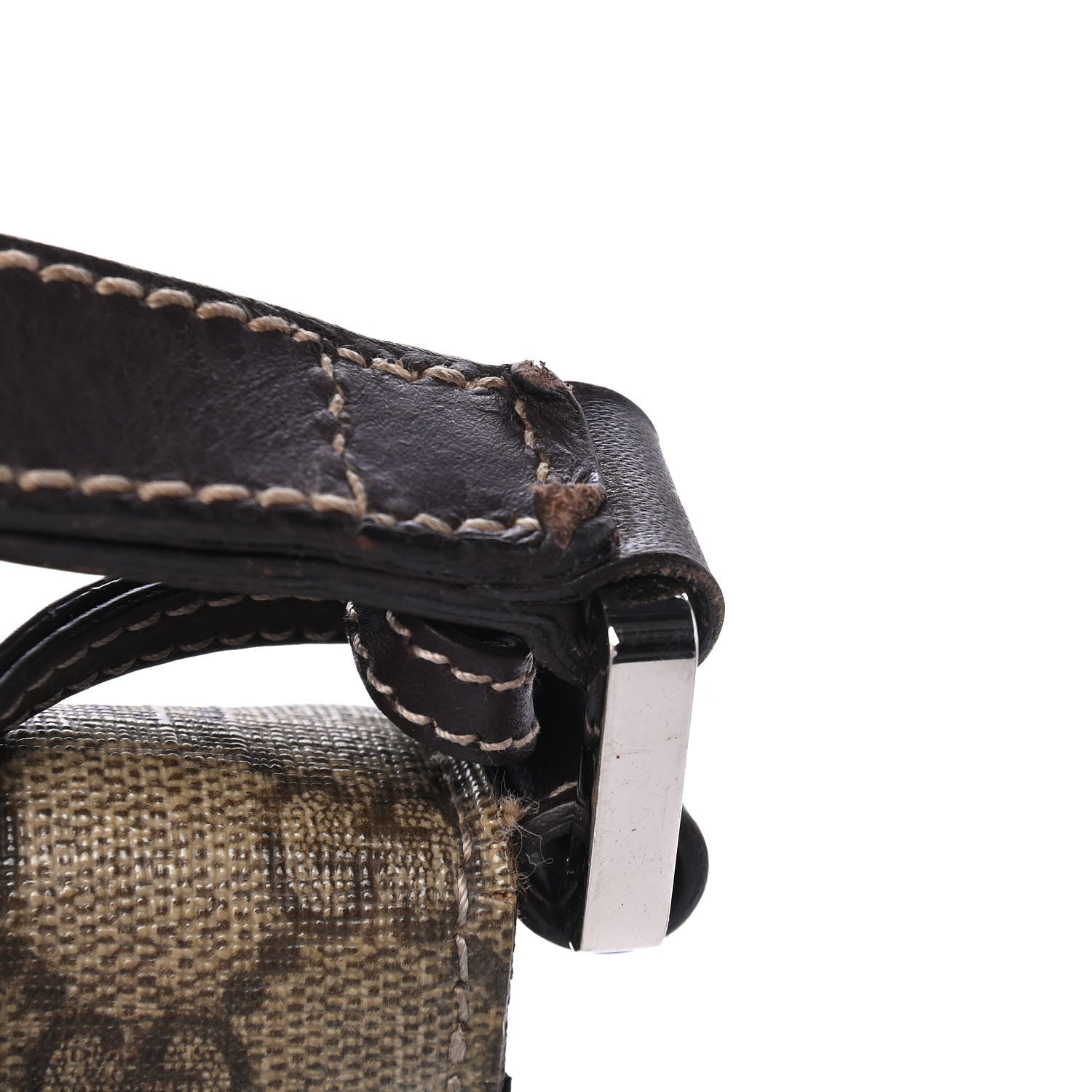 Gucci GG Plus Monogram Flap Clutch Dark Brown 5 of 5