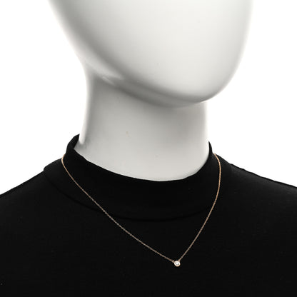 Tiffany 18K Rose Gold Diamond .10ct Elsa Peretti Diamonds by the Yard Pendant Necklace 2 of 5