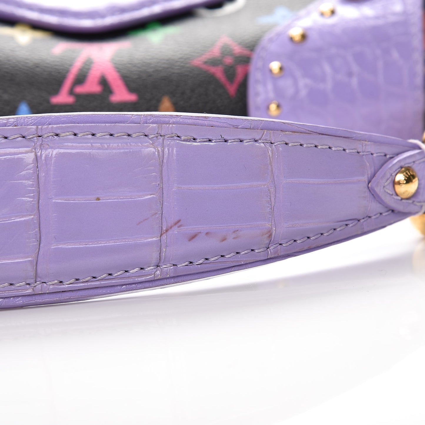 Monogram Multicolor Alligator Marilyn Black