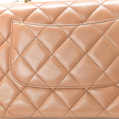 Chanel Lambskin Quilted Small Trendy CC Flap Dual Handle Bag Camel 12 of 13