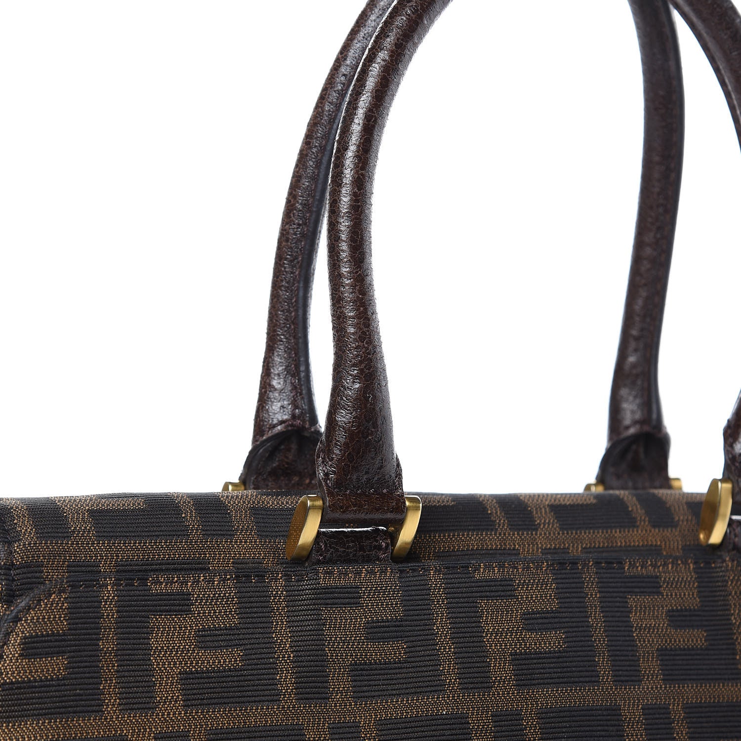 Fendi Zucca Satchel Tobacco 10 of 14