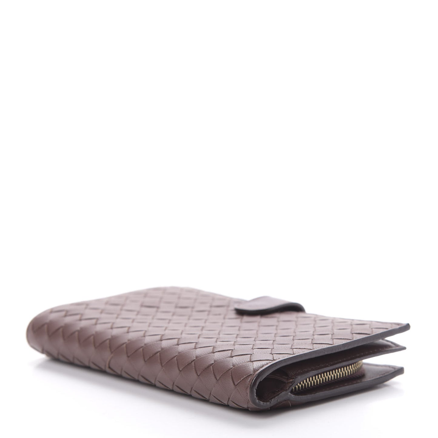 Nappa Intrecciato Continental Wallet Truffle