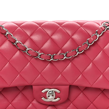 Chanel Lambskin Quilted Medium Double Flap Pink 8 of 10