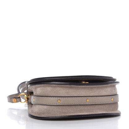 Chloe Calfskin Suede Small Nile Bracelet Bag Motty Grey 4 of 10