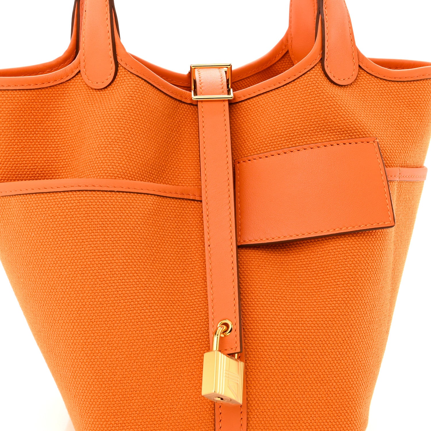Hermes Toile Goeland Swift Cargo Picotin Lock 18 Orange 7 of 10