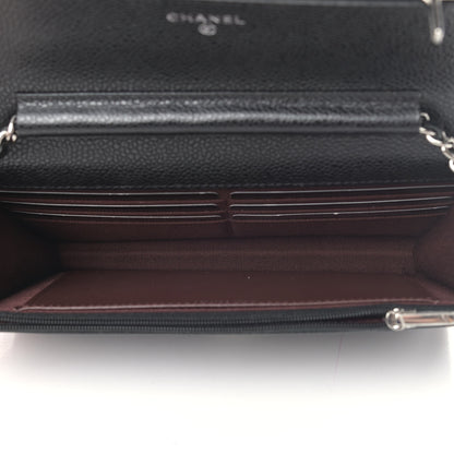 Chanel Caviar Quilted Wallet On Chain WOC Black 4 of 5