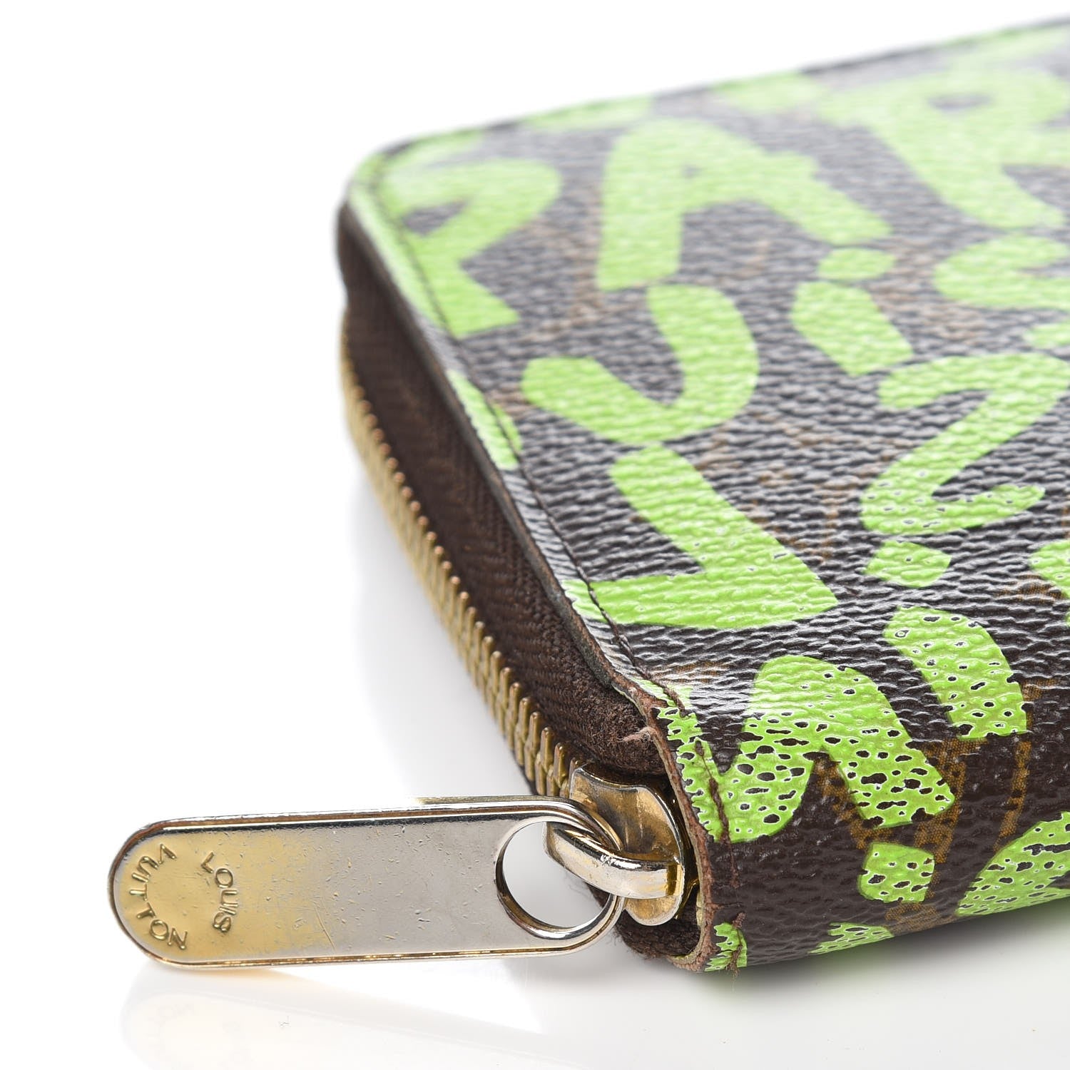 Louis Vuitton Monogram Graffiti Zippy Wallet Green 10 of 15