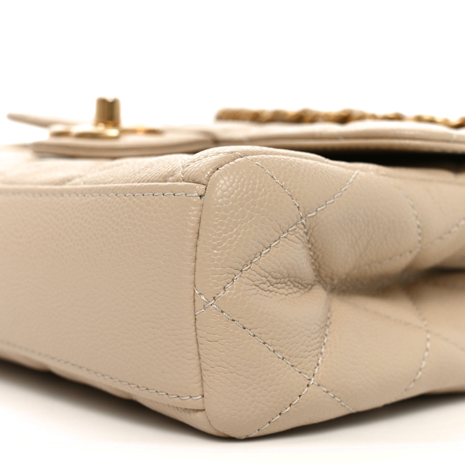Chanel Caviar Quilted Small Coco First Flap Beige 10 of 11