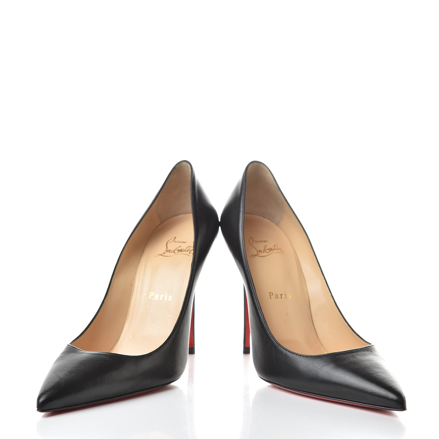 Christian Louboutin Shiny Nappa Decollete 554 100 Pumps 39 Black 6 of 15
