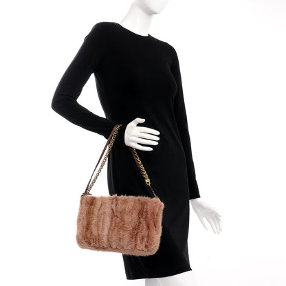 Louis Vuitton Mink Pochette Caresse MM 2 of 8